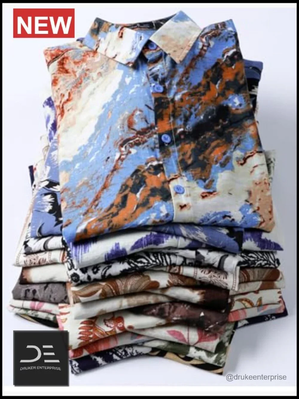 Men's Casual Printed Short Sleeve Button Down Shirt Tropical Vacation